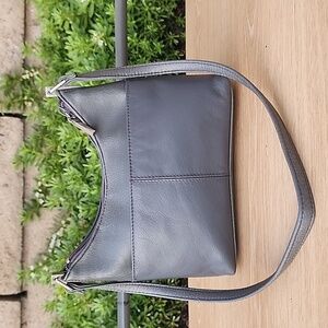Vintage Coletta Mini Gray Genuine Leather Shoulder Bag